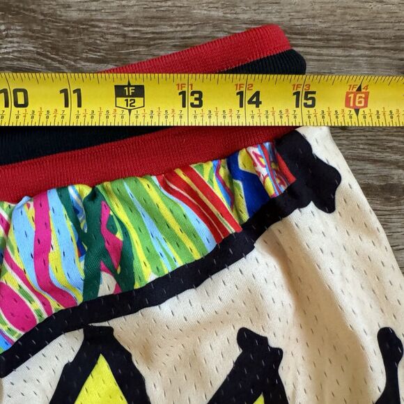 Crown Print Athletic Ball Shorts Men's Multicolor Large Historian Threads - Picture 9 of 9